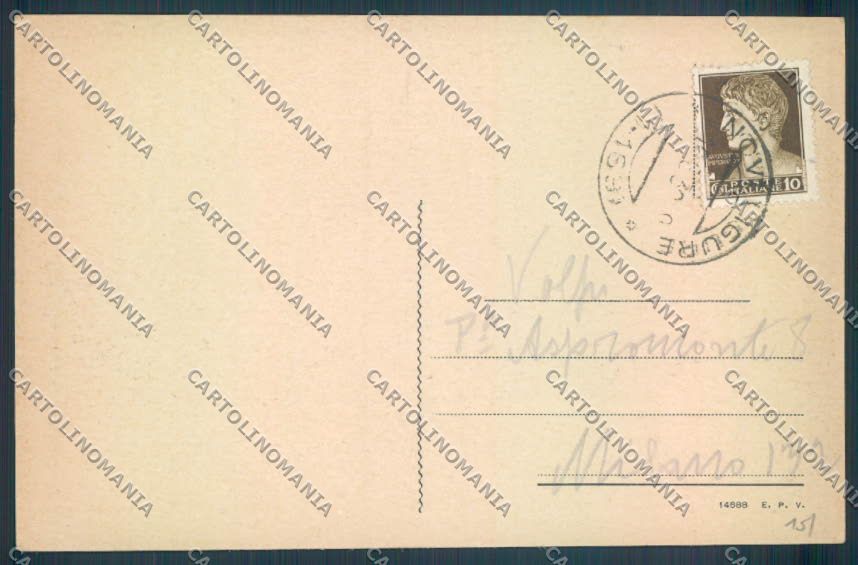Alessandria Novi Ligure Martiri Fascisti cartolina LQ0444 – retro