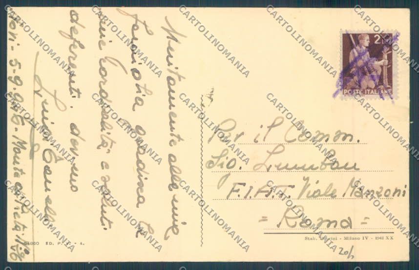 Alessandria Novi Ligure cartolina LQ0454 – retro