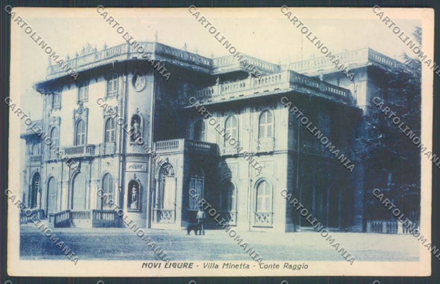 Alessandria Novi Ligure Villa Minetta cartolina LQ0473 – fronte
