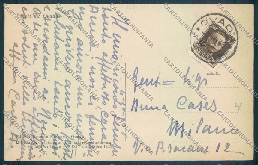 Alessandria Ovada cartolina LQ0484 – retro