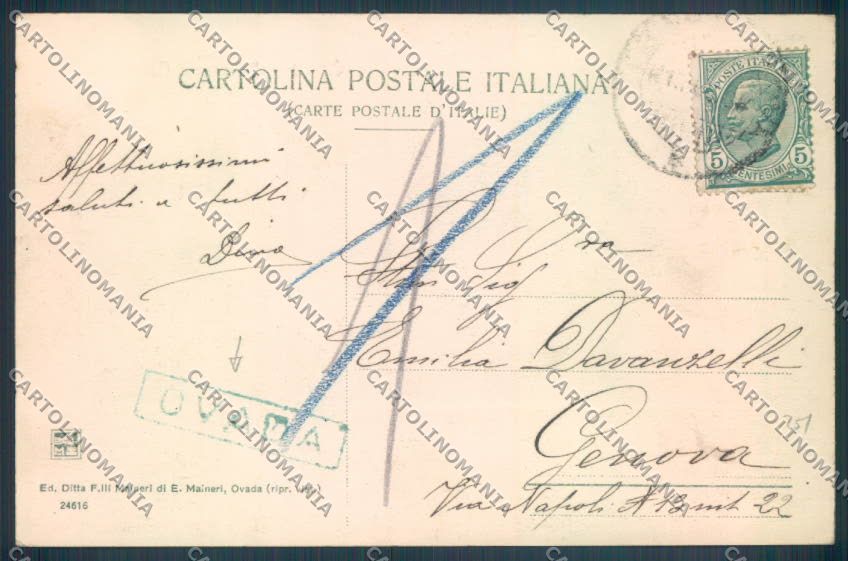 Alessandria Ovada cartolina LQ0497 – retro