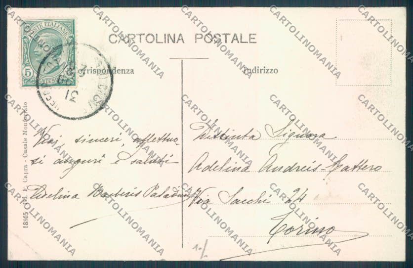 Alessandria Casale Monferrato cartolina LQ0512 – retro