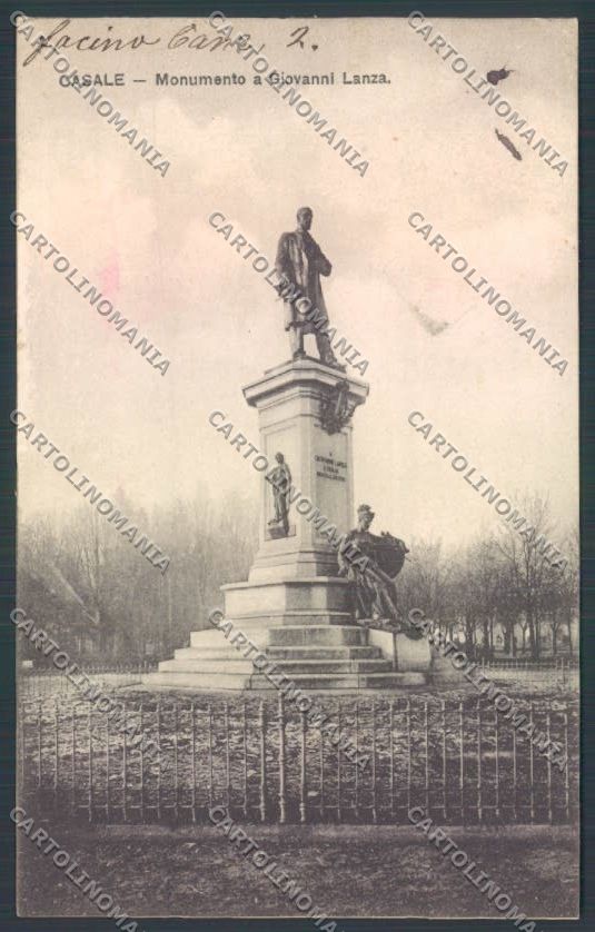 Alessandria Casale Monferrato Giovanni Lanza cartolina LQ0517 – fronte