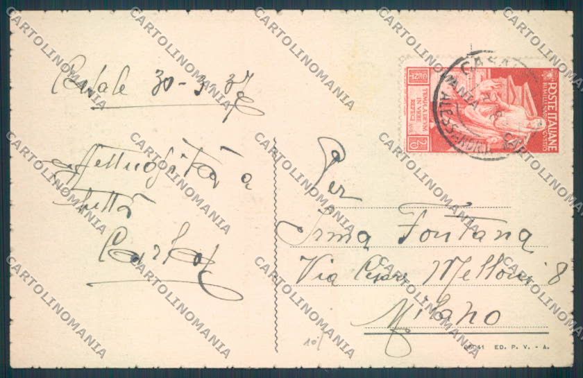 Alessandria Casale Monferrato cartolina LQ0522 – retro