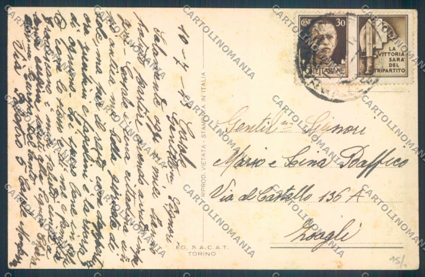 Alessandria Casale Monferrato cartolina LQ0537 – retro