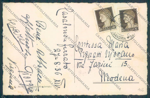 Alessandria Casale Monferrato Stazione cartolina LQ0542 – retro