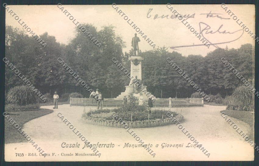 Alessandria Casale Monferrato Giovanni Lanza cartolina LQ0545 – fronte