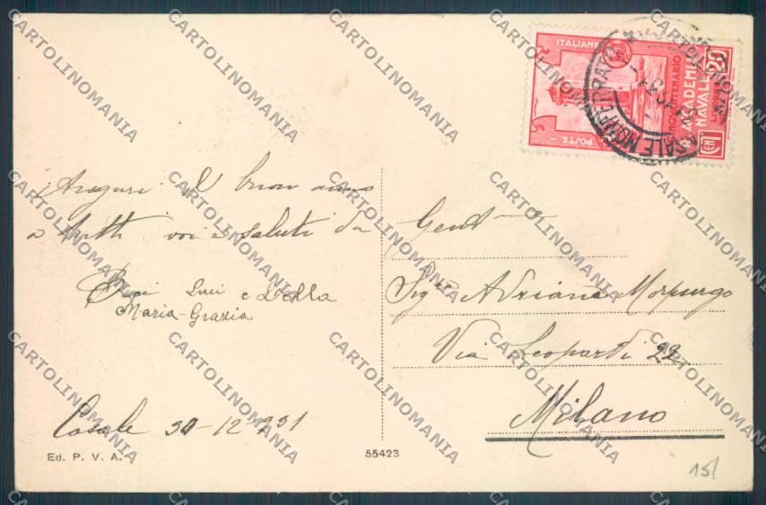 Alessandria Casale Monferrato Giovanni Lanza cartolina LQ0547 – retro