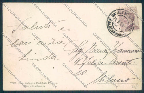 Alessandria Casale Monferrato cartolina LQ0550 – retro
