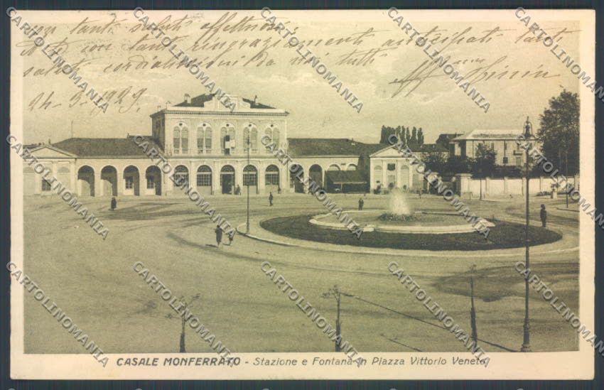 Alessandria Casale Monferrato Stazione cartolina LQ0557 – fronte