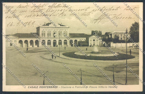Alessandria Casale Monferrato Stazione cartolina LQ0557 – fronte