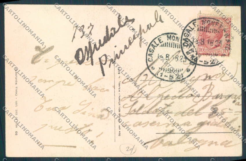 Alessandria Casale Monferrato cartolina LQ0558 – retro