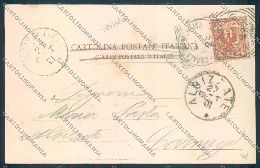 Alessandria Casale Monferrato cartolina LQ0561 – retro