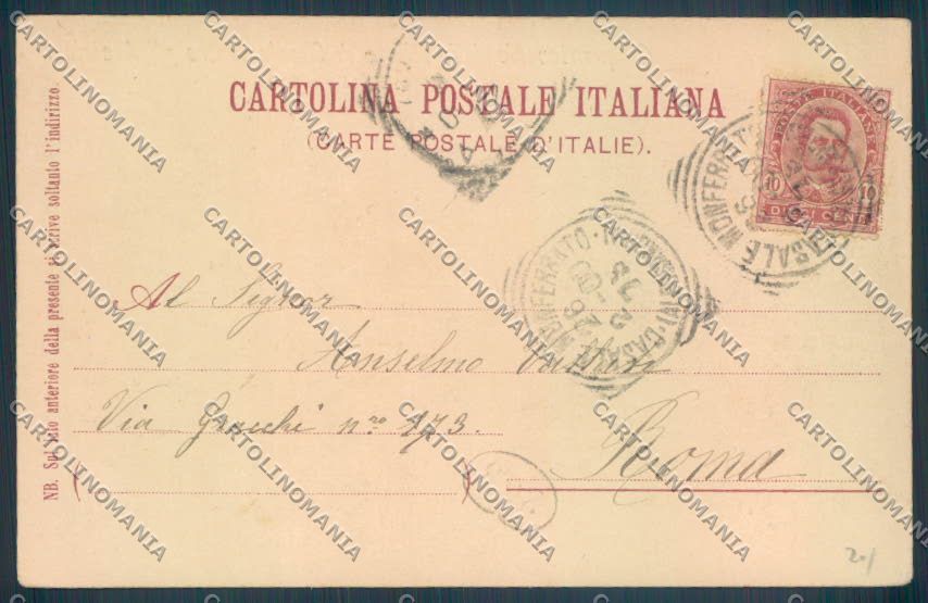 Alessandria Casale Monferrato cartolina LQ0566 – retro