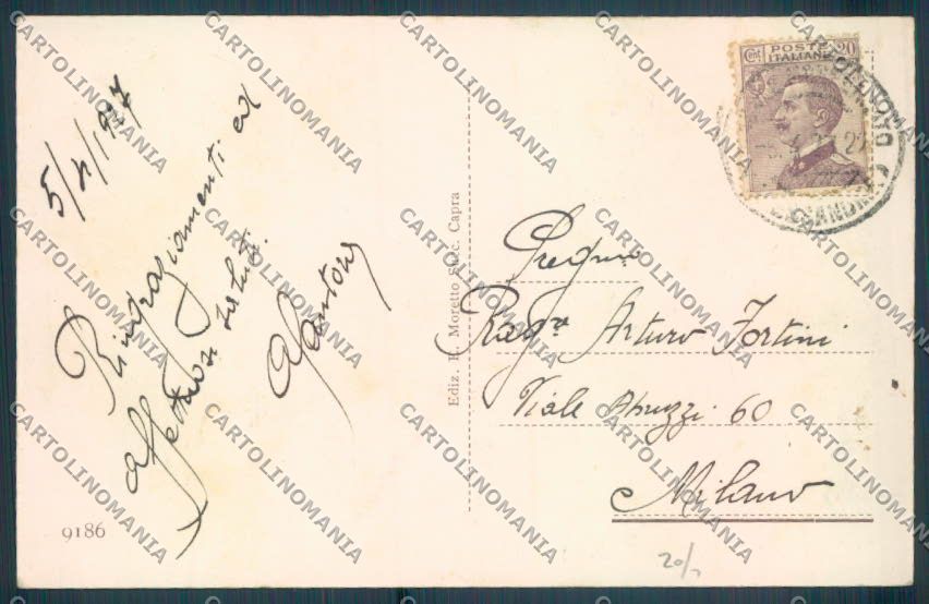 Alessandria Casale Monferrato Caserma cartolina LQ0570 – retro