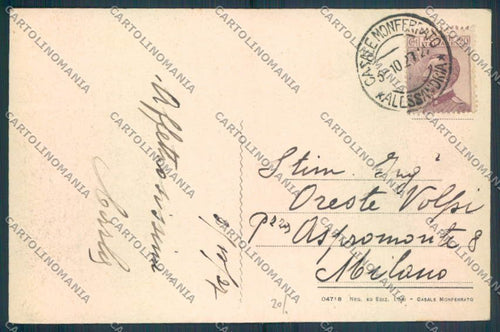 Alessandria Casale Monferrato cartolina LQ0573 – retro