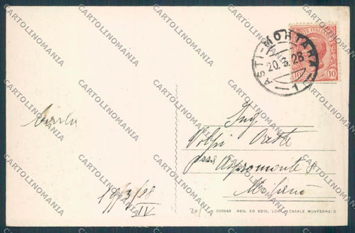 Alessandria Casale Monferrato cartolina LQ0575 – retro