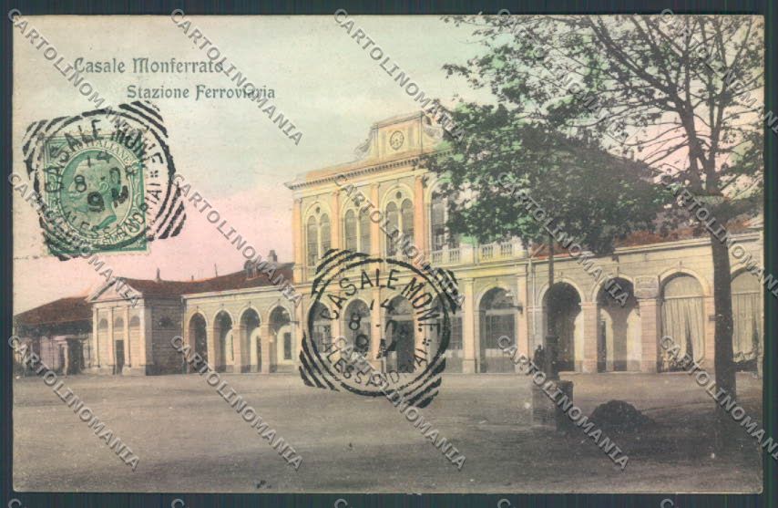Alessandria Casale Monferrato Stazione cartolina LQ0576 – fronte