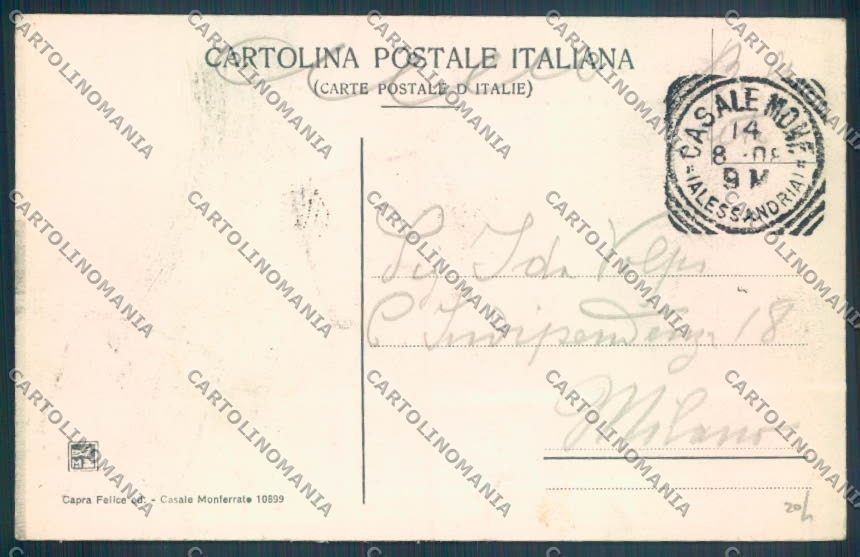 Alessandria Casale Monferrato cartolina LQ0577 – retro