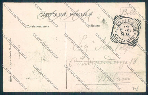 Alessandria Casale Monferrato Ottavi cartolina LQ0578 – retro