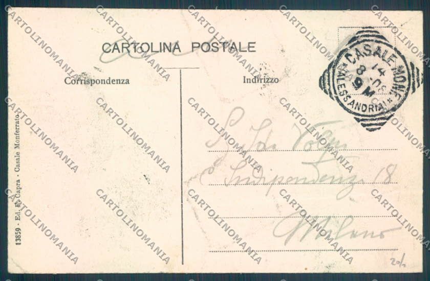Alessandria Casale Monferrato Giovanni Lanza cartolina LQ0579 – retro