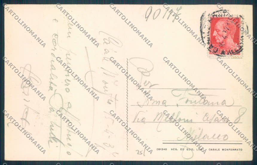 Alessandria Casale Monferrato cartolina LQ0580 – retro