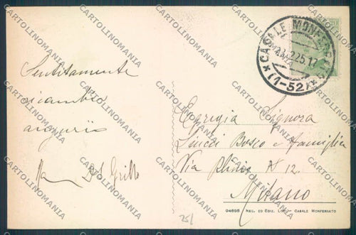 Alessandria Casale Monferrato Stazione cartolina LQ0591 – retro