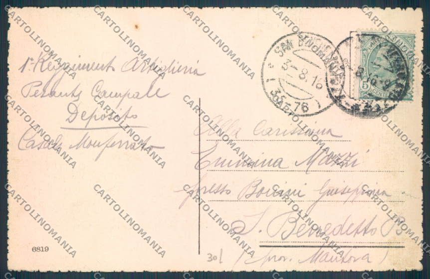 Alessandria Casale Monferrato cartolina LQ0604 – retro