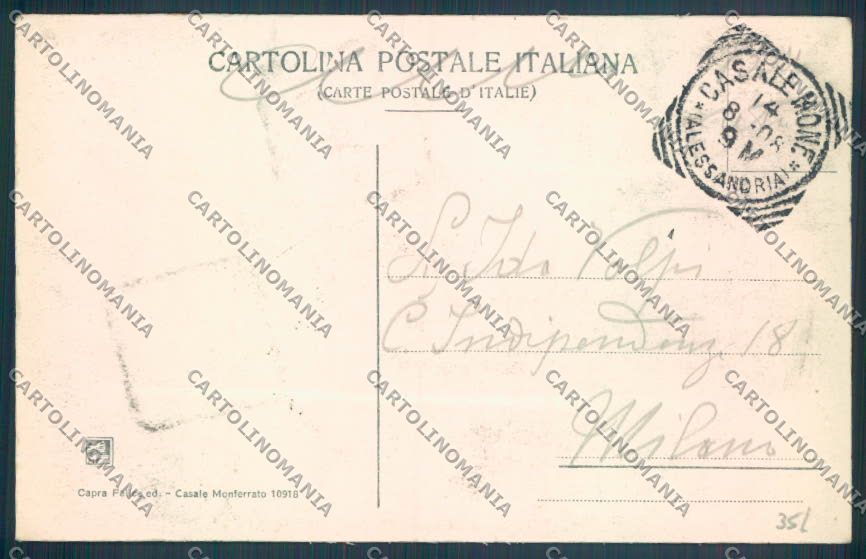 Alessandria Casale Monferrato cartolina LQ0606 – retro