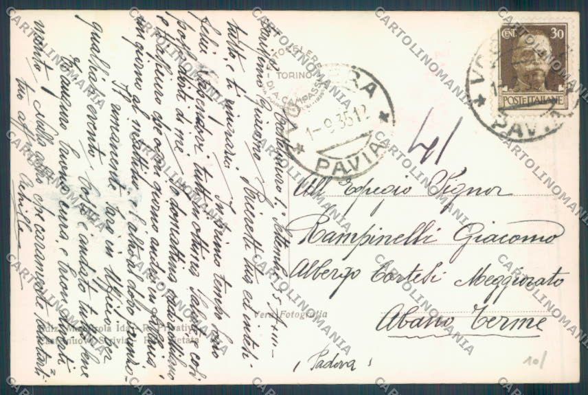 Alessandria Castelnuovo Scrivia Foto cartolina LQ0608 – retro