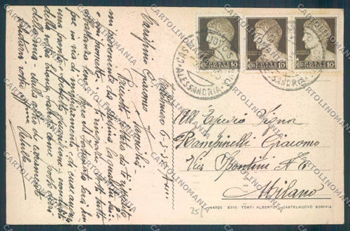 Alessandria Castelnuovo Scrivia cartolina LQ0614 – retro