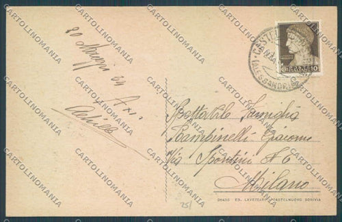 Alessandria Castelnuovo Scrivia cartolina LQ0619 – retro