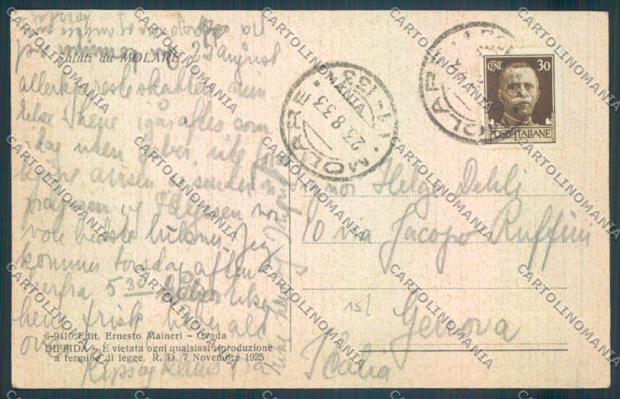 Alessandria Molare cartolina LQ0621 – retro