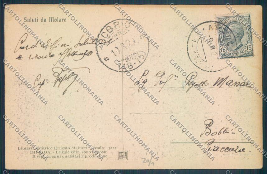 Alessandria Molare cartolina LQ0629 – retro