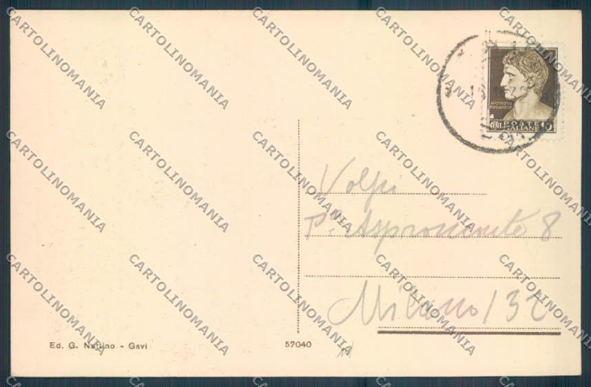 Alessandria Gavi cartolina LQ0635 – retro