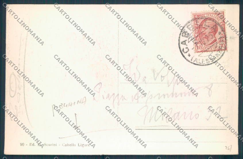 Alessandria Cabella Ligure cartolina LQ0656 – retro