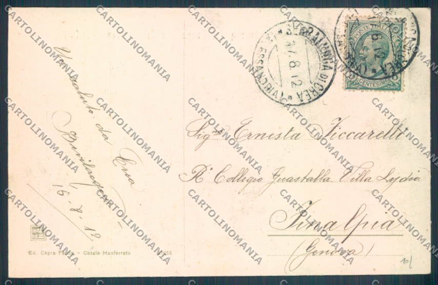Alessandria Serralunga di Crea cartolina LQ0696 – retro