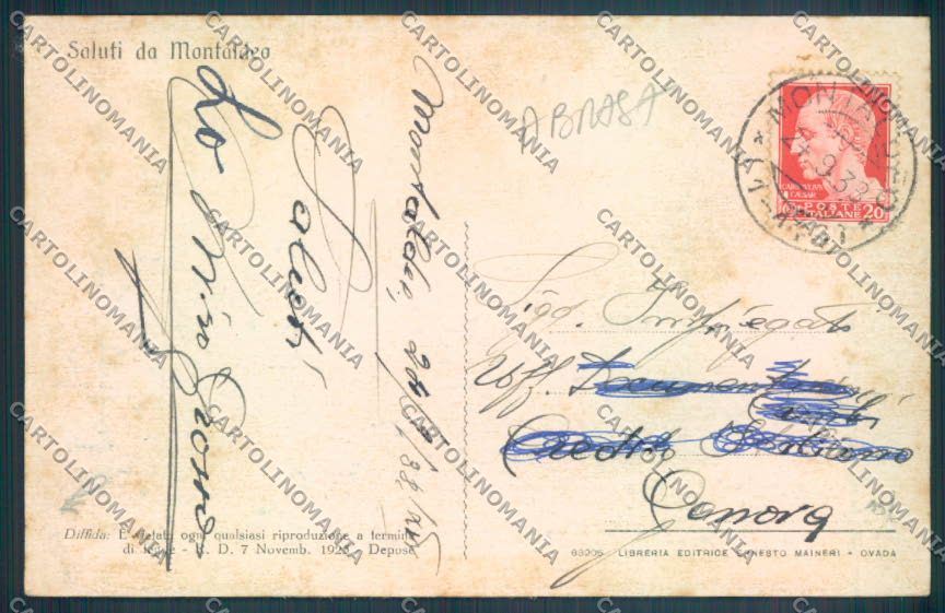 Alessandria Montaldeo ABRASA cartolina LQ0700 – retro