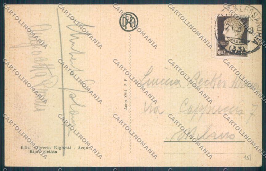 Alessandria Cassine cartolina LQ0712 – retro