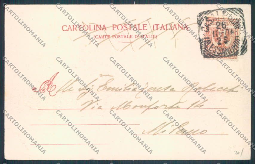 Alessandria Casale Monferrato cartolina LQ0785 – retro