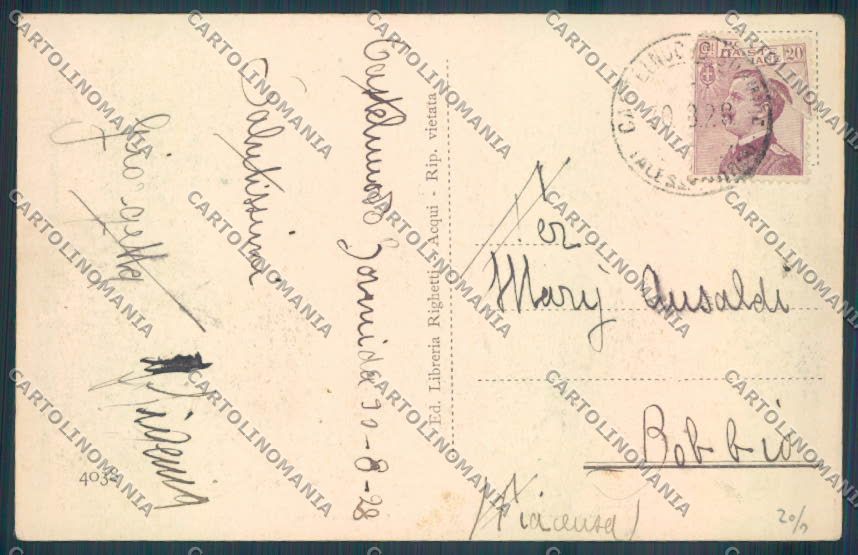 Alessandria Castelnuovo Bormida cartolina LQ0791 – retro