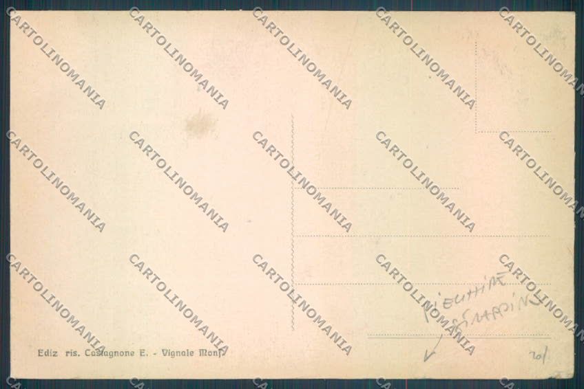 Alessandria Rosignano PIEGHINE STRAPPINO cartolina LQ0821 – retro