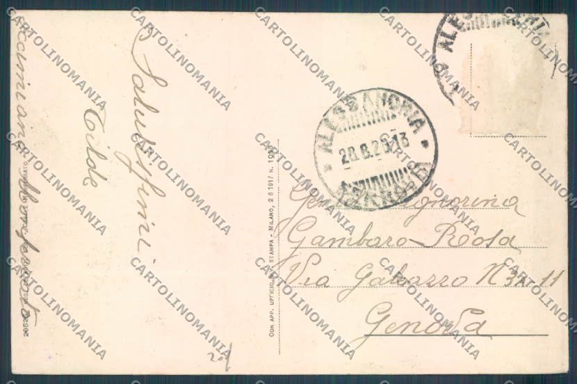 Alessandria Occimiano cartolina LQ0832 – retro