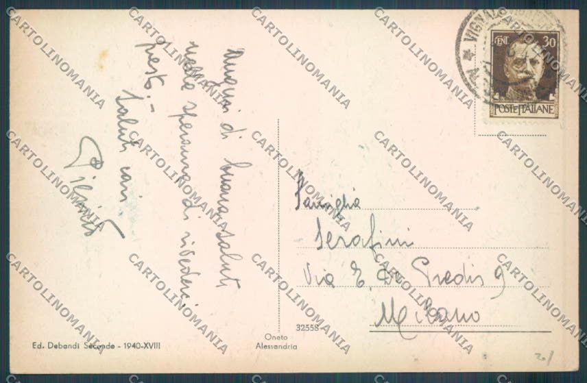 Alessandria Vignale Monferrato cartolina LQ0837 – retro