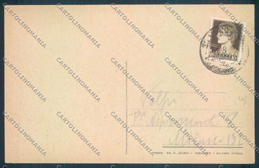 Alessandria Silvano d'Orba cartolina LQ0859 – retro