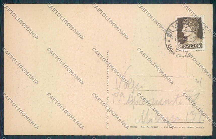 Alessandria Silvano d'Orba cartolina LQ0861 – retro