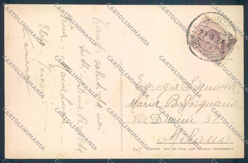 Alessandria Frassinello Monferrato cartolina LQ0875 – retro
