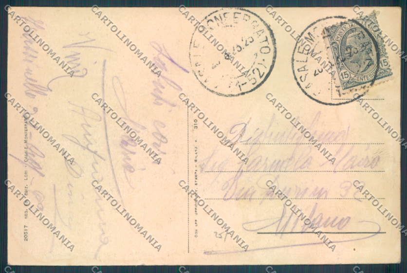 Alessandria Frassinello Monferrato cartolina LQ0876 – retro