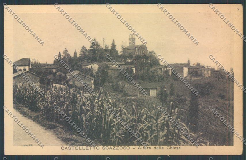 Alessandria Castelletto Scazzoso cartolina LQ0879 – fronte
