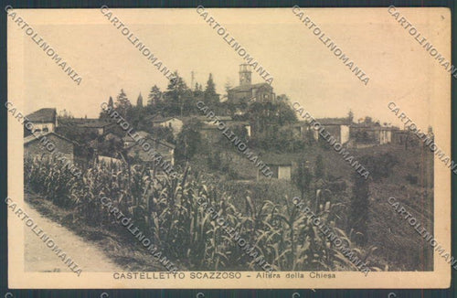Alessandria Castelletto Scazzoso cartolina LQ0879 – fronte